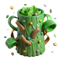 impressive abstract Green Tree Bark Pattern Isolated high quality png