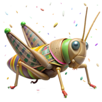 magnificent abstract Native Grasshopper Side View Isolated Background Transparent genuine png