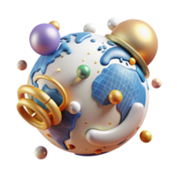 serene traditional Modern Globe Wireless Design Transparent Background authentic png