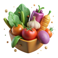 impressive modern Harvesting Fresh Vegetables Cutout high quality png