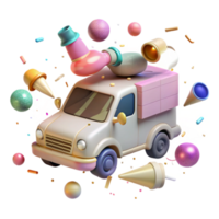 serene artistic Noise Pollution From Transportation Vehicles Transparent Background high resolution png