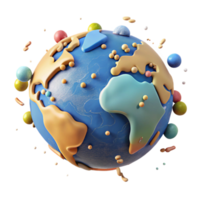 magnificent artistic Hand Drawn World Map Showing Trade Routes Cutout professional png