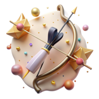 beautiful contemporary Realistic Vr Bow and Arrow Isolated high quality png