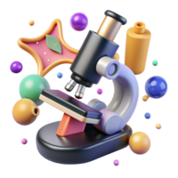 impressive minimalist Microscope Examining Water Sample Transparent Background high quality png