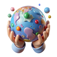 magnificent rustic Hands Holding Planet Earth Transparent png