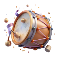 serene classic Hang Drum Steel Drum Convex Shape Resonant Sound Transparent Background premium png