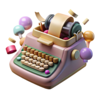 vibrant rustic Linotype Machine Keyboard Detail Transparent Background exclusive png