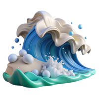 wonderful abstract Ocean Waves Crashing on Shore Dynamic Angle Cutout authentic png