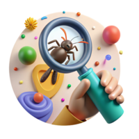 impressive modern Hand Holding Magnifying Glass Over Map Isolated high resolution png
