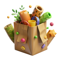 stunning abstract Recycled Packaging for Produce Isolated high resolution png