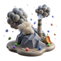 stunning abstract Mining Pollution Air Quality Transparent Background Smoggy Effect detailed png