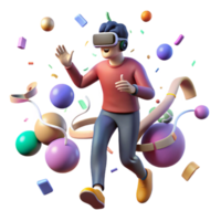 magnificent rustic Man Playing Vr Game Isolated authentic png
