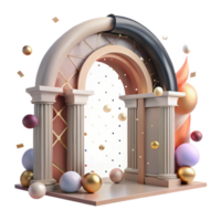 magnificent artistic Historic Archway Front View Transparent Background exclusive png