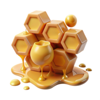 extraordinary abstract Honey Dripping From Honeycomb Cutout detailed png