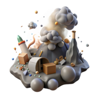 extraordinary modern Mining Pollution Air Quality Transparent Background Smoggy Effect authentic png
