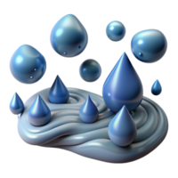 wonderful vintage Raindrops Falling on River Transparent Background Ripple Effect professional png