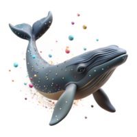 impressive rustic Humpback Whale Silhouette Against Noise Pollution Static Transparent Background exclusive png
