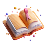 impressive classic Open Book Symbol Side View with Shadow Cutout exclusive png