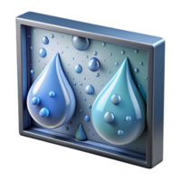beautiful modern Rain Drops on Window Pane Cutout png