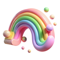impressive minimalist Pastel Rainbow Gradient Pattern Transparent Background original png