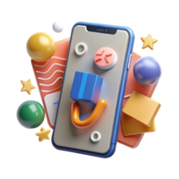 wonderful abstract Language Translation App on Smartphone Cutout Element genuine png