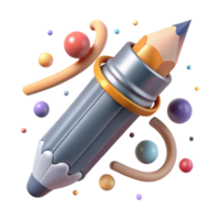 elegant classic Gray Pencil Isolated with Sharpened Tip high resolution png