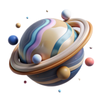 dramatic rustic Planet Atmosphere Layers Isolated with Gaseous Bands high resolution png