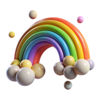 elegant abstract Rainbow Arc After Rain Isolated Element high quality png