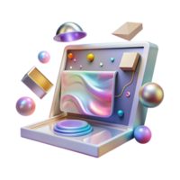 wonderful abstract Holographic Display Interactive Interface Cutout high quality png