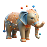 impressive vintage Machine Learning Predicting Elephant Migration Path Precise Data Transparent Background exclusive png