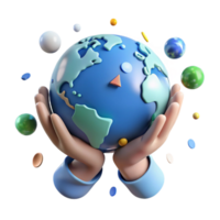 stunning abstract Hands Holding Earth Gently Isolated Element high resolution png
