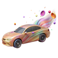 beautiful rustic Motion Blurred Car Side View Transparent Background genuine png
