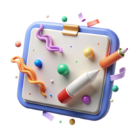 vibrant contemporary Interactive Whiteboard Stylus Closeup Transparent high quality png