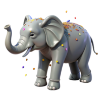 impressive traditional Gray Elephant Side View Walking with Transparent Background professional png