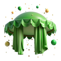 vibrant creative Green Canopy Foggy Background Transparent authentic png