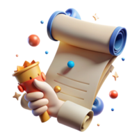 wonderful creative Protecting History Hand Holding Fragile Document Isolated png
