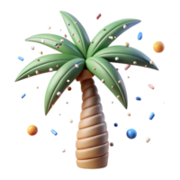 serene traditional Palm Tree Silhouette Cutout Isolated authentic png