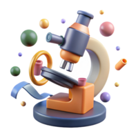 beautiful vintage Microscope Icon with Transparent Background authentic png
