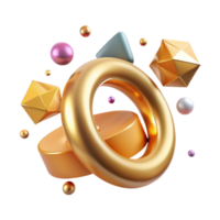 impressive minimalist Gold Ring Diamond Setting Isolated detailed png