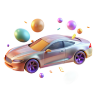 impressive classic Motion Blurred Car Side View Transparent Background exclusive png