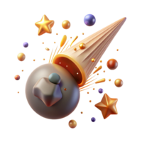 extraordinary artistic Meteor Shower Radiant Isolated with Origin Point original png