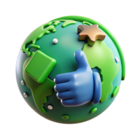 magnificent artistic Green Thumbs Up Icon Simple Design Cutout Element high resolution png