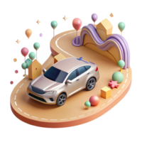 beautiful abstract Futuristic Car Dashboard with Augmented Reality Transparent Background premium png