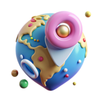 vibrant rustic Pin on World Map Precise Location Transparent Background genuine png