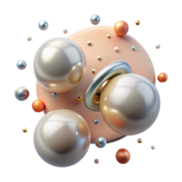 impressive modern Pearl Stud Earrings with Simple Design Transparent Background high resolution png