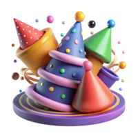 beautiful abstract Graduation Gown and Cap Full View Isolated detailed png