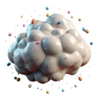 vibrant abstract Realistic Altocumulus Cloud Layer Isolated professional png