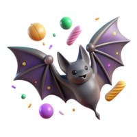 vibrant minimalist Isolated of Bat Navigating Artificial Light authentic png