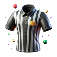 beautiful abstract Referee Uniform Black and White Isolated Element high quality png