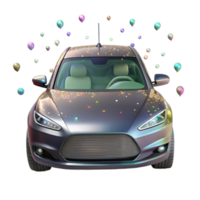 beautiful rustic Self Driving Car Front View Isolated authentic png
